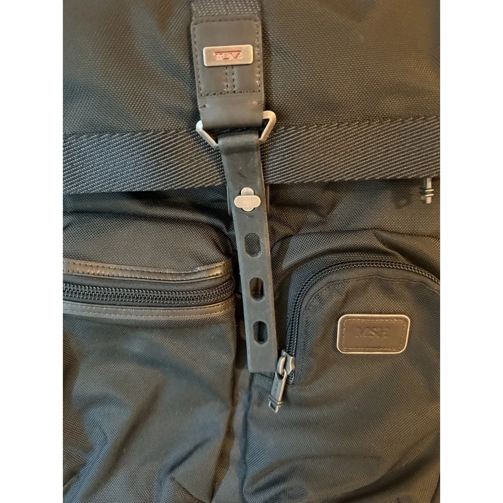 Tumi Luke Roll-Top Black Backpack  FXT Ballistic Nylon Style 222388HK2 NWT